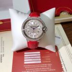 Ballon Bleu de Cartier 36MM in Diameter Swiss Quartz Movement Silver Dial Women Watch